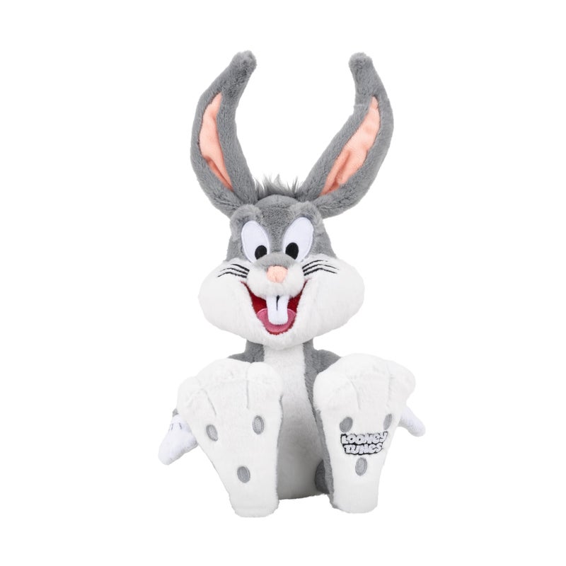 Jazwares Warner Bros. Discovery Looney Tunes, 8-Inch Bugs Bunny Plush - Super-Soft and Huggable Plush Toy - Official Licensed Plush - for All Ages - Image 1